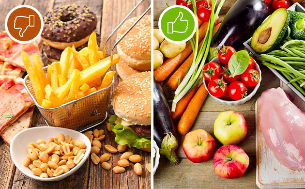 Диета для выведения ТГК Отказ от жирной пищи в пользу клетчатки