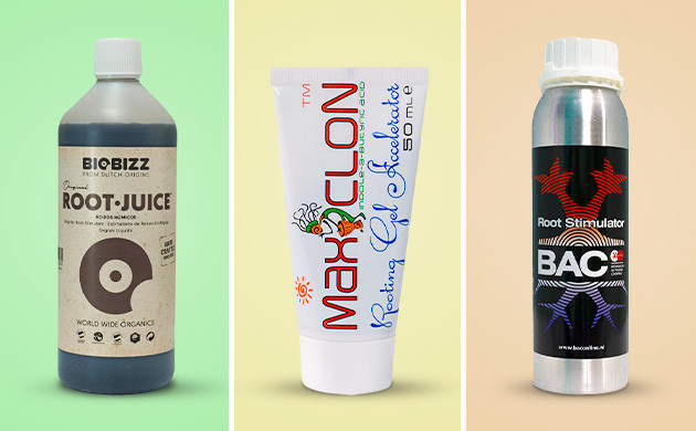 Стимуляторы корнеобразования жидкие, гелеобразные, порошковые