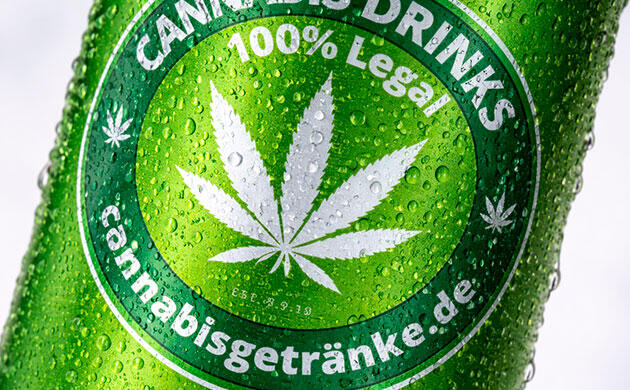 Популярность напитков с коноплей