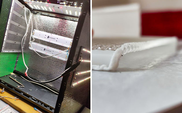 Установка освещения в системном блоке Оборудование стелс-бокса квантум бордами