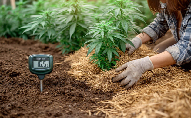 Мульчирование конопли в аутдоре: когда, чем и как укладывать Как и когда мульчировать почву под коноплю