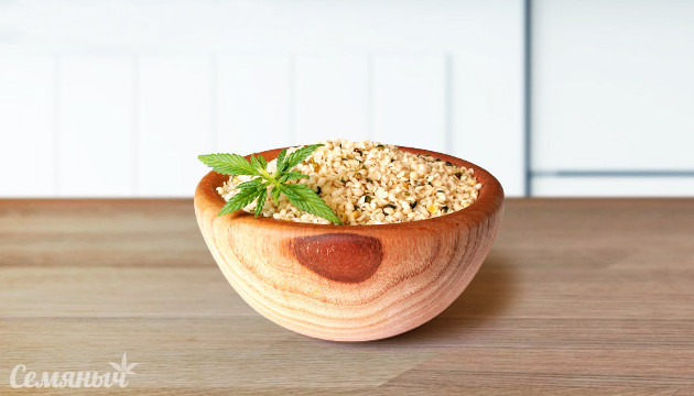 Каша с семенами каннабиса
