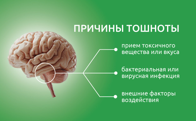 Механизм возникновения тошноты