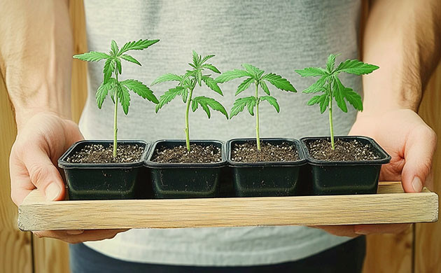 Рассада конопли