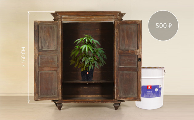 Гроубокс в шкафу