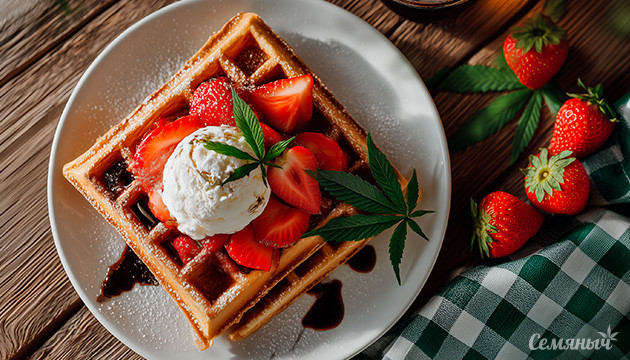 Завтрак с эффектом: конопляные вафли и топпинги Конопляные вафли: бодрящий завтрак с канна-маслом