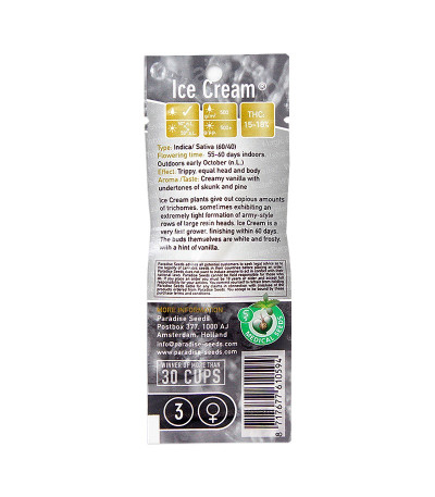 Семена сорта Ice Cream fem (Paradise Seeds)